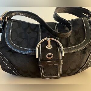 Coach Signature Soho Shoulder Bag Black
